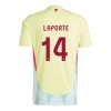 Virallinen Fanipaita Espanja Aymeric Laporte 14 Vieraspelipaita Euro 2024 - Miesten